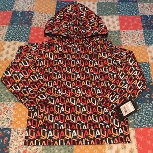 Boys Under Armour logo light weight hoodie Sz 6